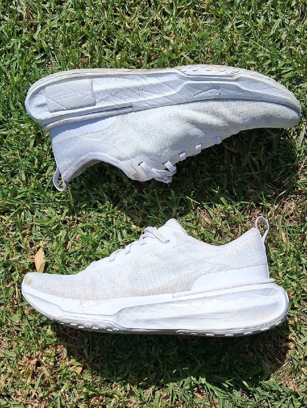 Nike Men’s All-White Athletic Running Shoes